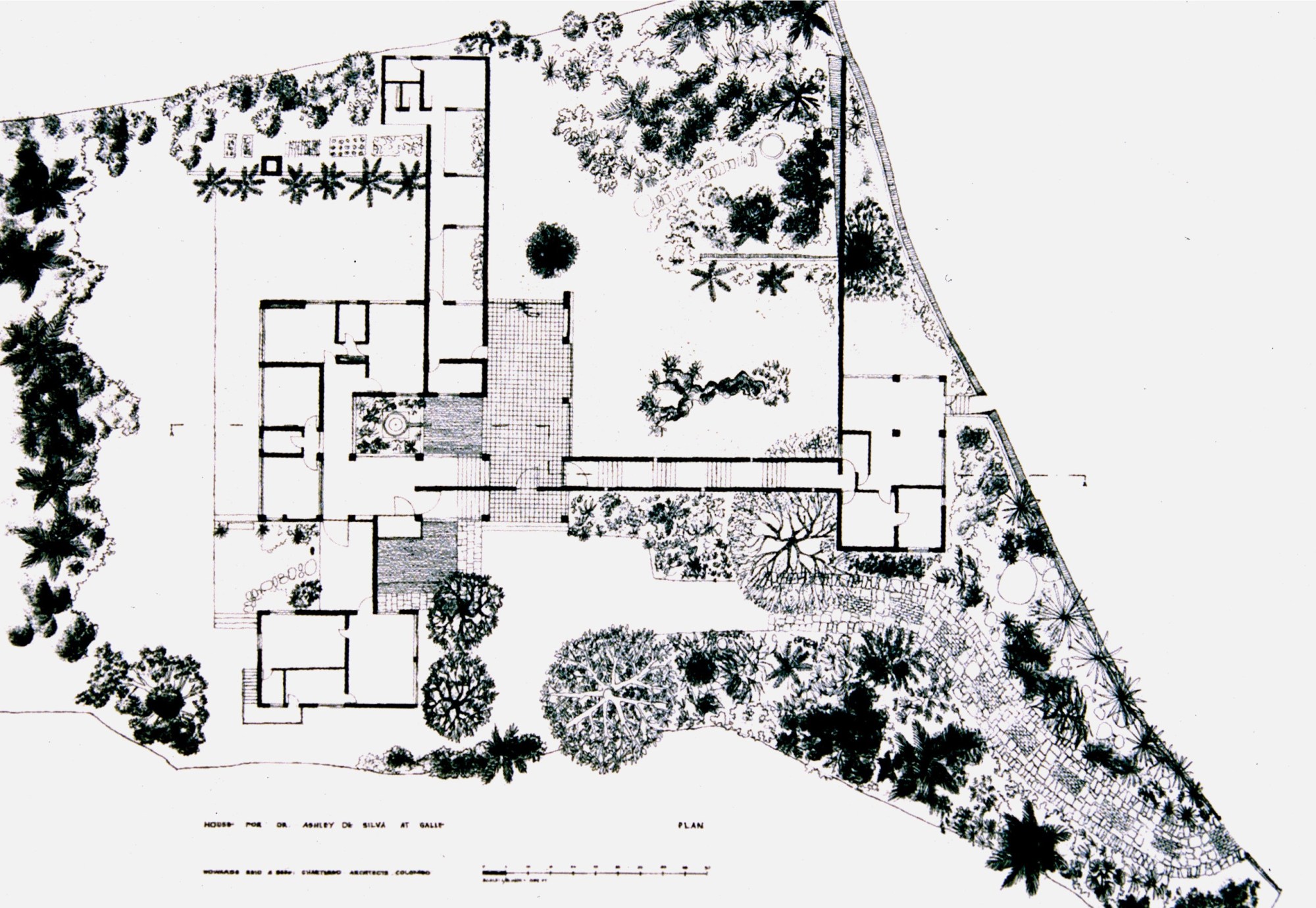 PLAN - House for Ashley De Silva at Galle. 