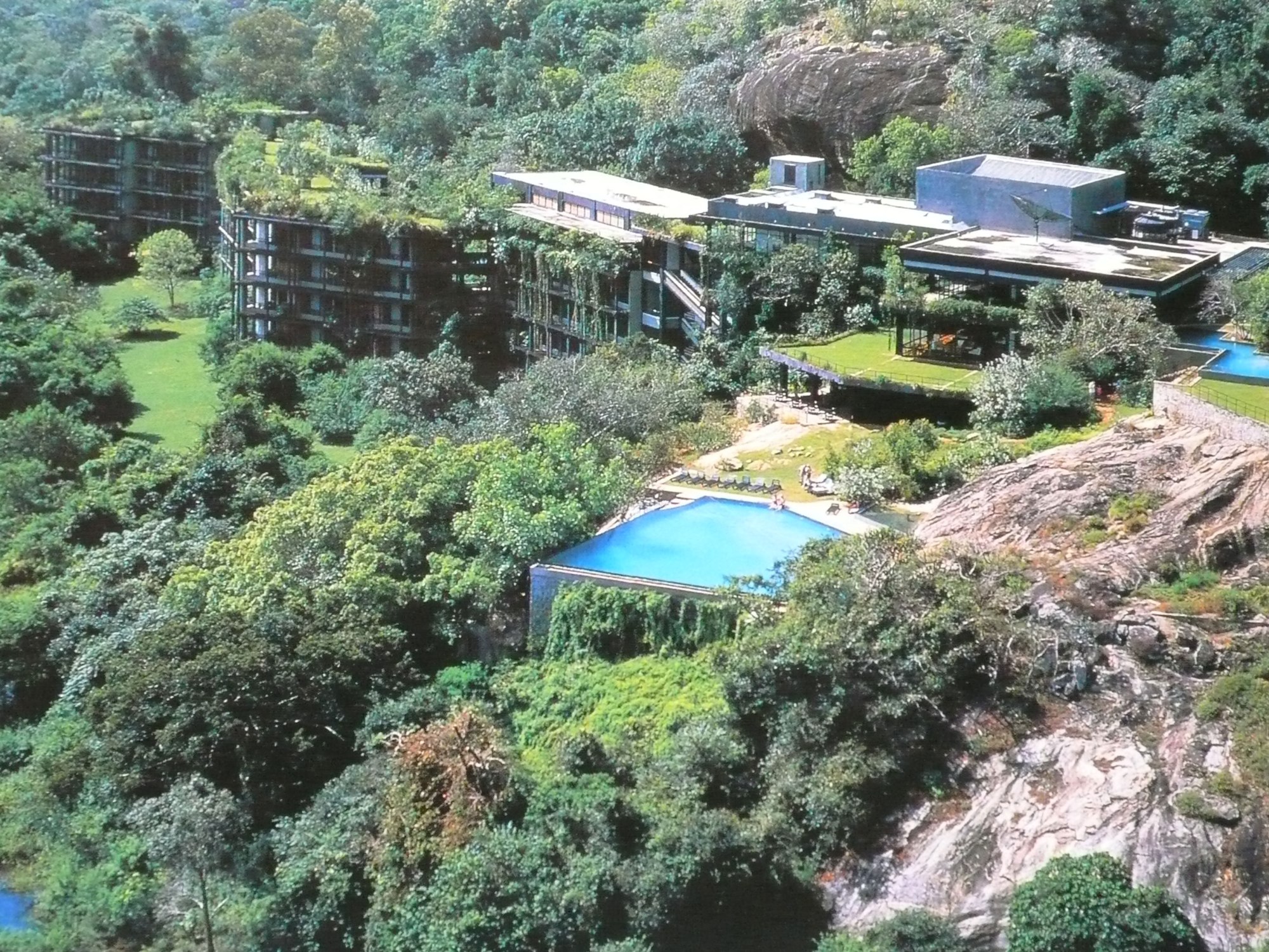 Areal Photograph of the Kandalama Hotel, Dambulla
