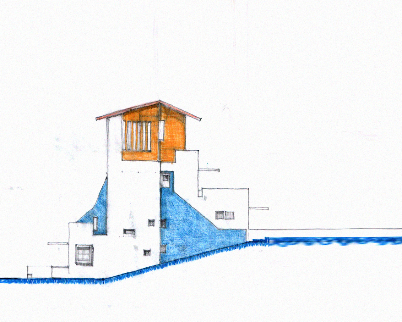 Drawing: Row-House Design.
