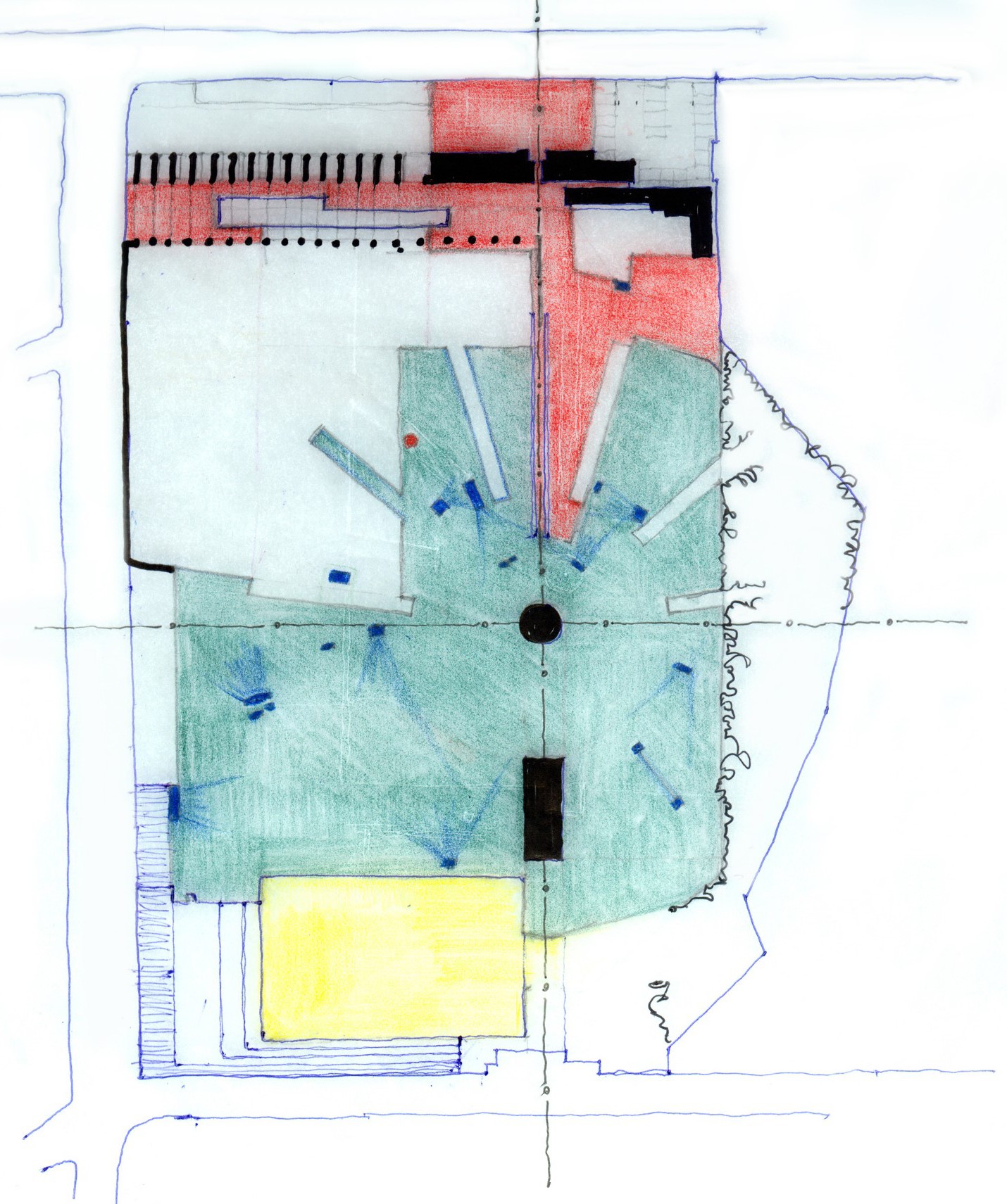 Drawings from the Proposal for Freedom Park.