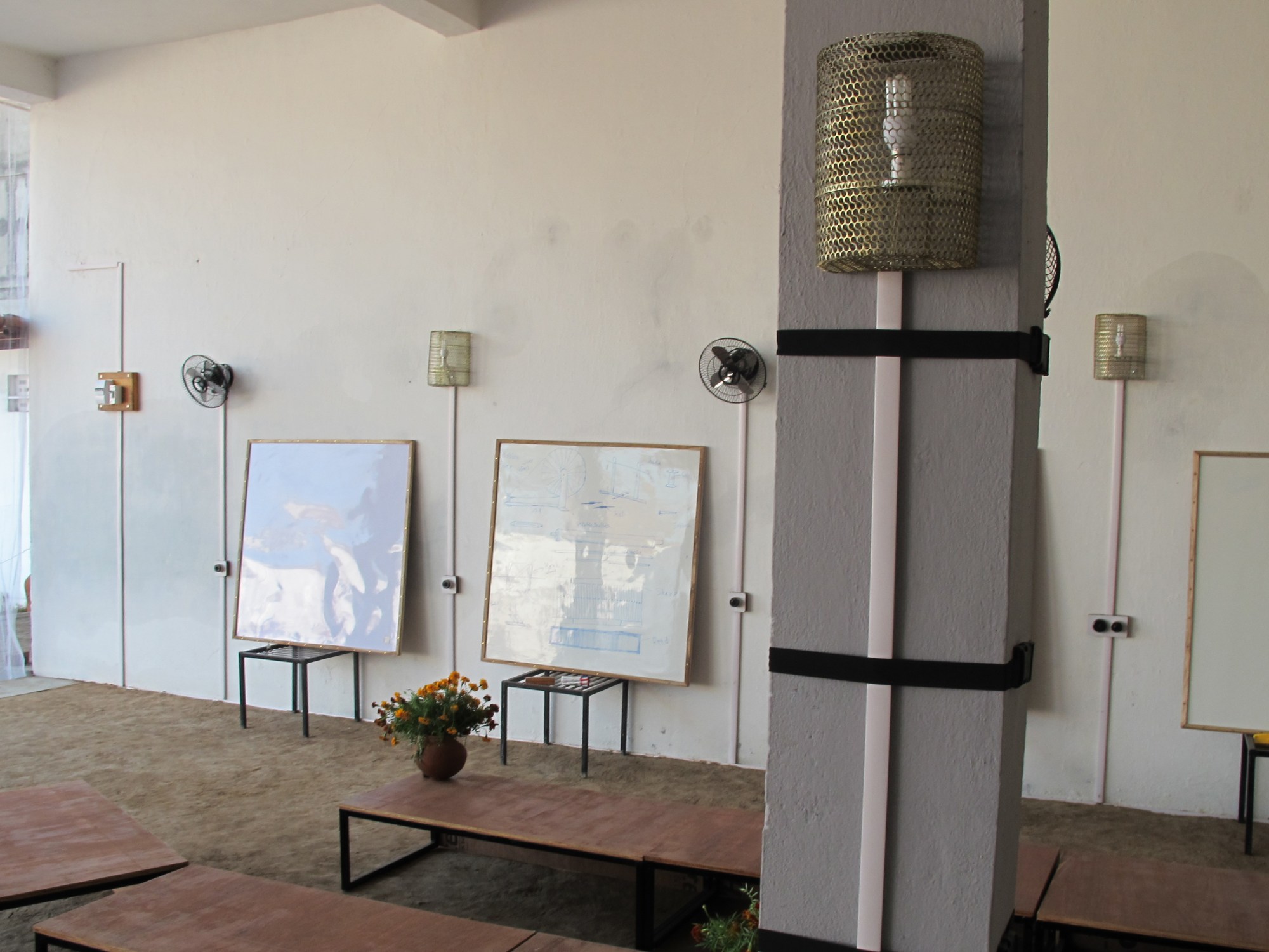 The modest finished interiors. 