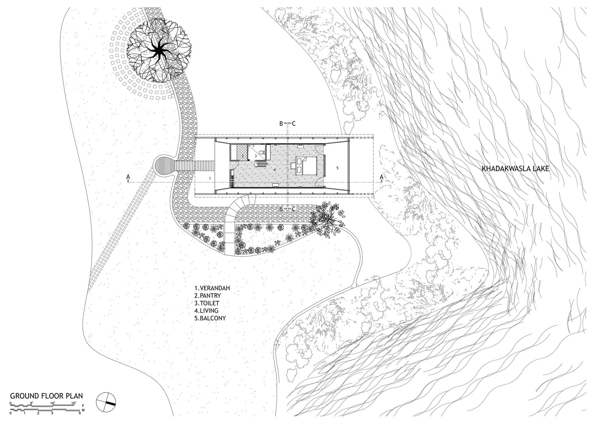 Site Plan, Eye on the Lake, Shabbir Unwala, Khadakwasla, architecture, India