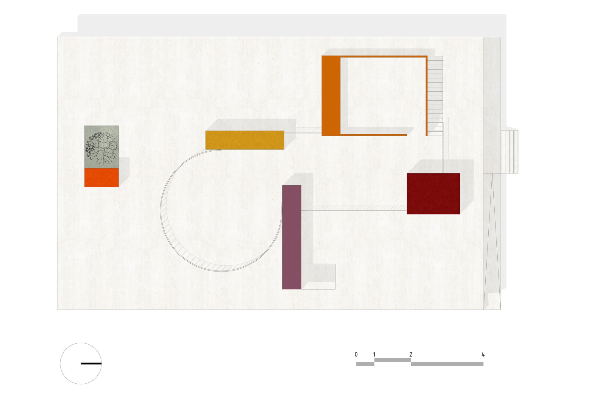 Roof Plan, Casa Rana, Made in Earth, Tamil Nadu, foster home for HIV-positive children