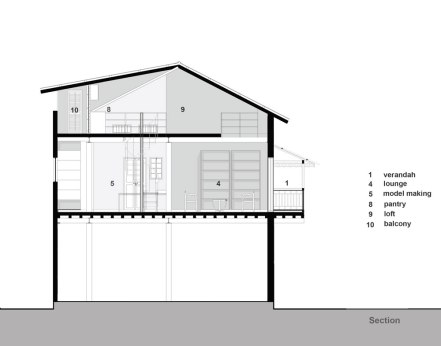 Section, Khushru Irani Design Studio, Architecture, Pune, India, Adaptive Reuse, Restoration