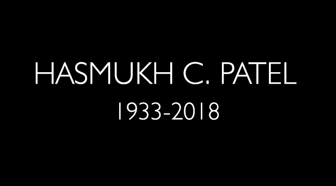 TRIBUTE: Hasmukh C. Patel, (7 December 1933 – 20 January 2018) by RIYAZ TAYYIBJI